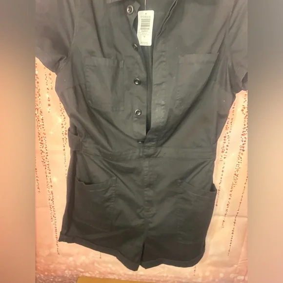 Torrid 8" Twill Lightweight Jumpsuit (Romper) - Picture 4 of 16
